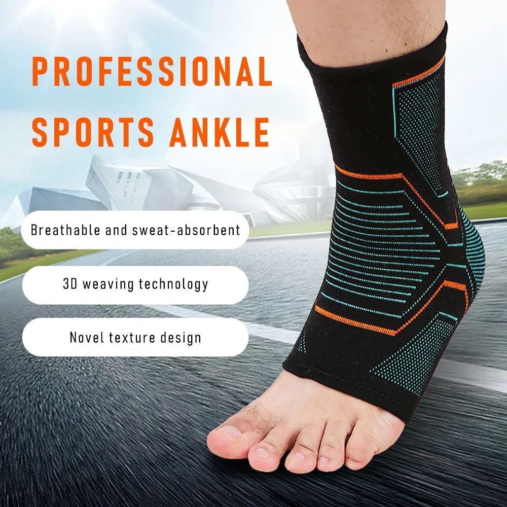 Ankle Support Ankle Support Brace 2Pcs Sport Ankle Fixing Supporter Ankle Brace Compression Support Sleeve Elastic Bandage Foot Cuffs