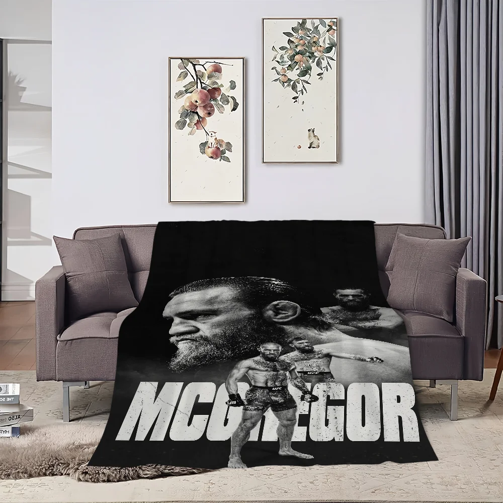 comfort warm soft Champion plush blanket suitable for sofa living room Boxer Mcgregor office bedroom C-Conor U-UFC travel gift 4