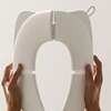 Baby Folding Travel Potty Training Seat For Round & Oval Toilets Toddlers Portable Non-Slip Folding Potty Seat Potty Seat Cover 3