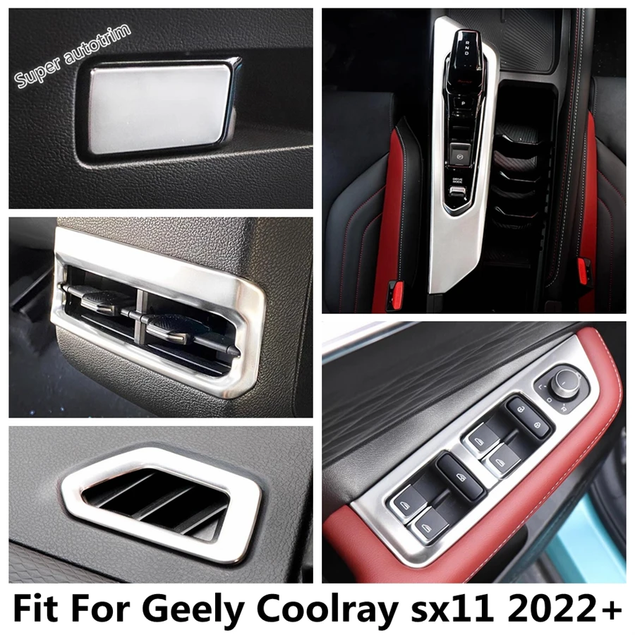 

Gear Shift Panel / Glove Box / Window Lift / Dashboard Air AC Vents Cover Trim For Geely Coolray sx11 2022 2023 Car Accessories