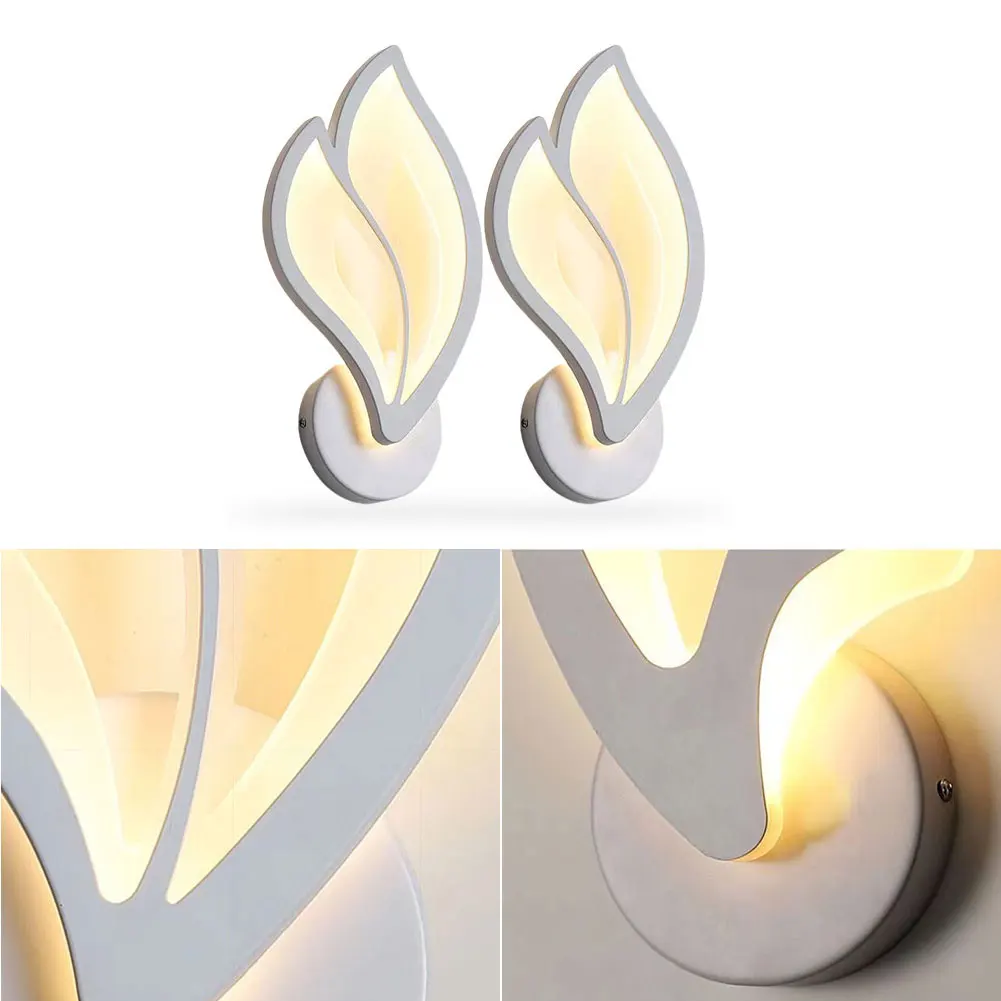 LED Wall Lamp Wall Light Led Light Petal Wall Light Fixture Acrylic LED Porch Light Modern Wall Pack for Bedroom Living Room