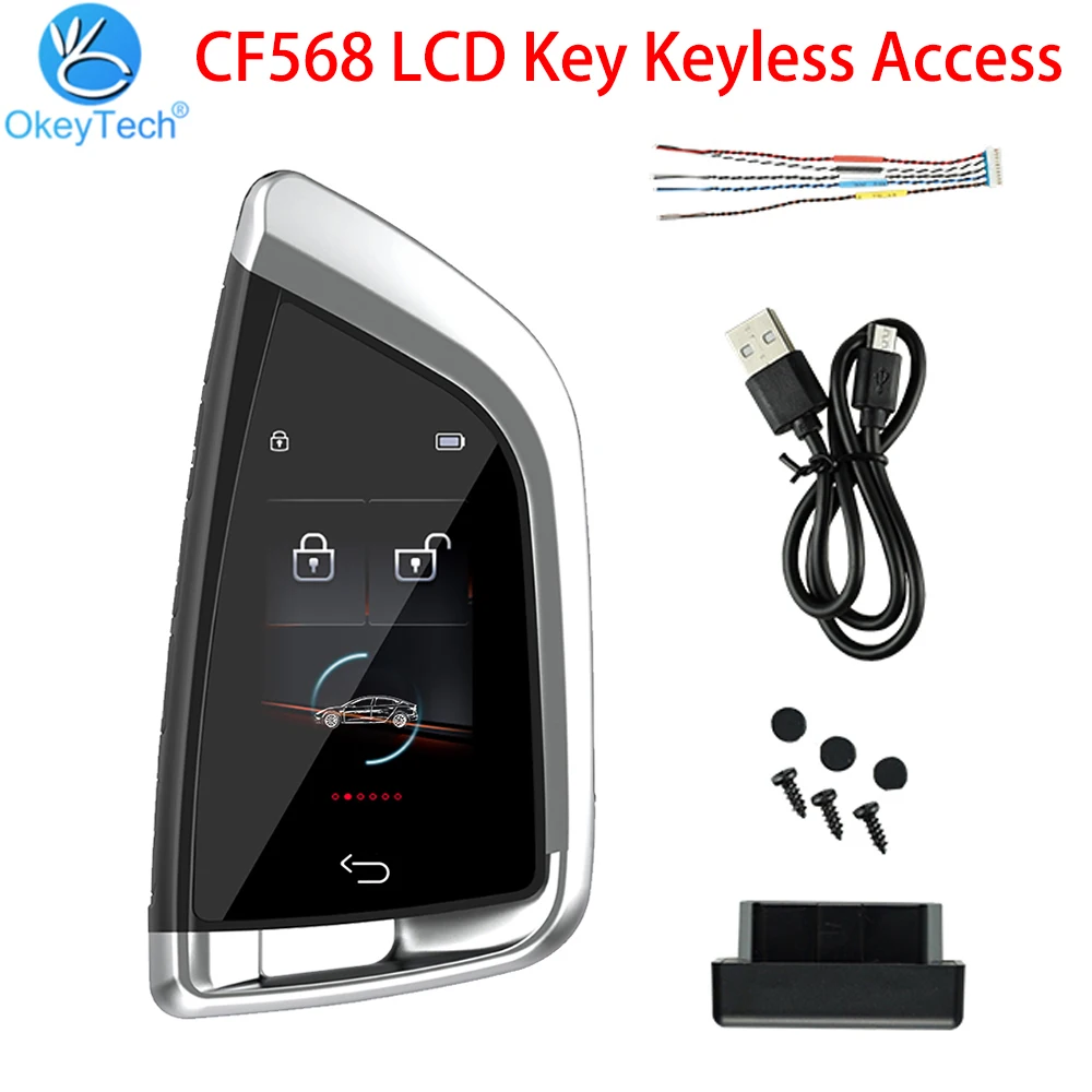 Korean/English/Turkish CF568 Universal Modified Smart LCD Key For BMW For Kia For Benz For Ford Keyless Entry Automati Door Lock