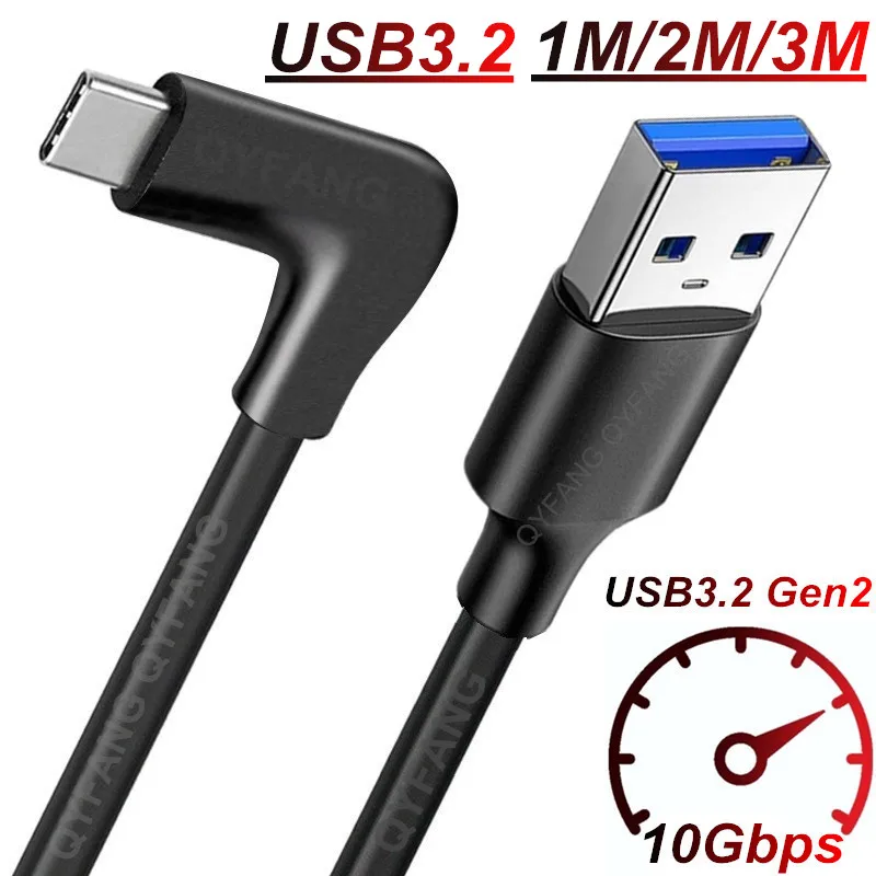 USB3.2 10Gbps Gen2 kablo USB C kablo veri aktarımı kısa USB C SSD kablo ile 3A 60W QC 3.0 hızlı şarj yedek sabit Disk kablosu