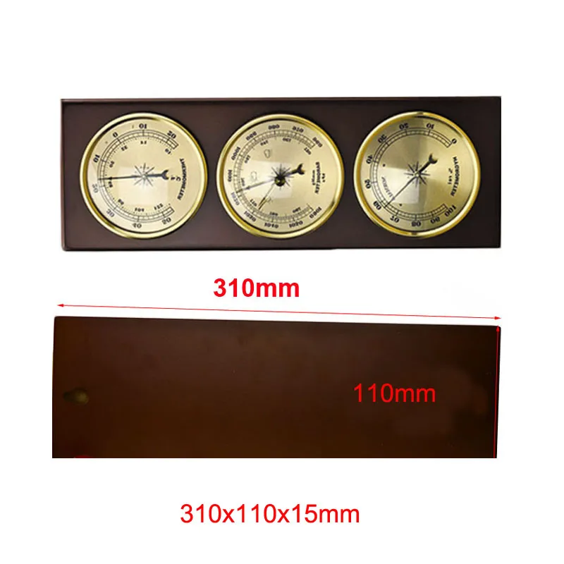 130mm Sliver 3 in 1 Barometer Weather Station Indoor Outdoor Use No Power Barometer  Thermometer Hygrometer Round Frame - AliExpress