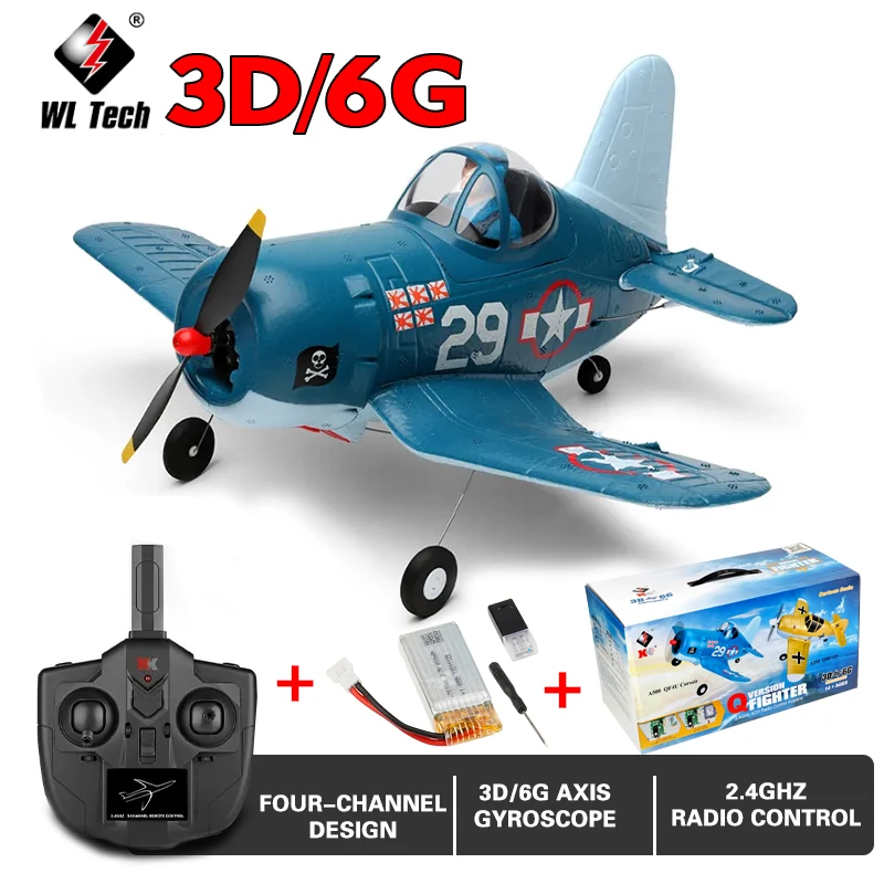 Wltoys Xk Rc Avião A500 Qf4u Lutador De Quatro Canais Como A Máquina Real  De Controle Remoto Aviões 6g Modo Brinquedos Para Adultos - Aviões De Controle  Remoto - AliExpress