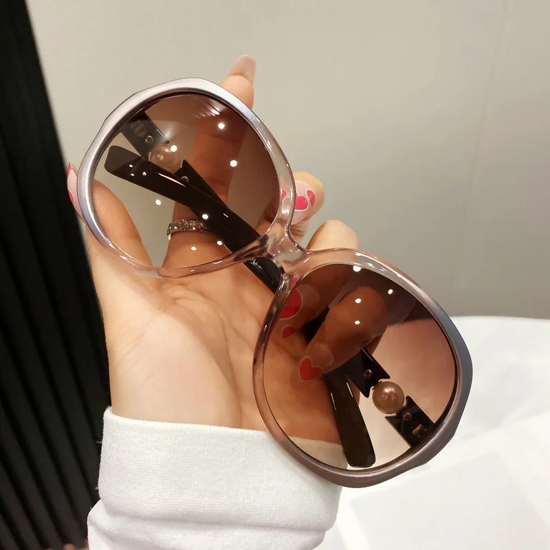 

New Vintage Extra Large Oval Shape Sunglasses Women Luxury Brand Sun Glasses Women Leisure Sports Eyewear UV400 Oculos De Sol