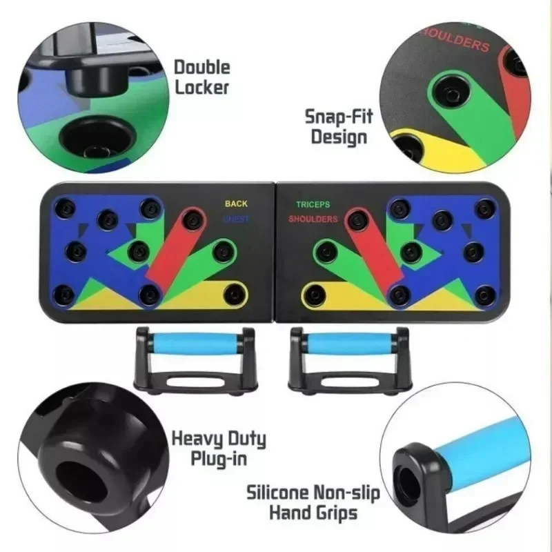 Portable Functional Training Push-up Board Home Gym Equipment Sports Bodybuilding Accessories Body Sculpting Strength Training
