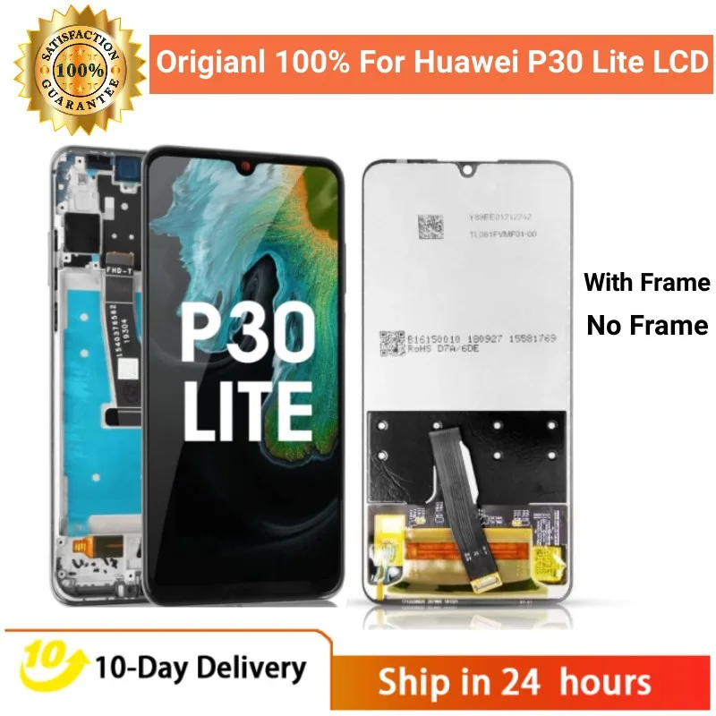 

100% Test New Original For HUAWEI P30 Lite LCD Display Touch Screen For HUAWEI P30 Lite Nova 4e LCD Screen Digitizer Assembly