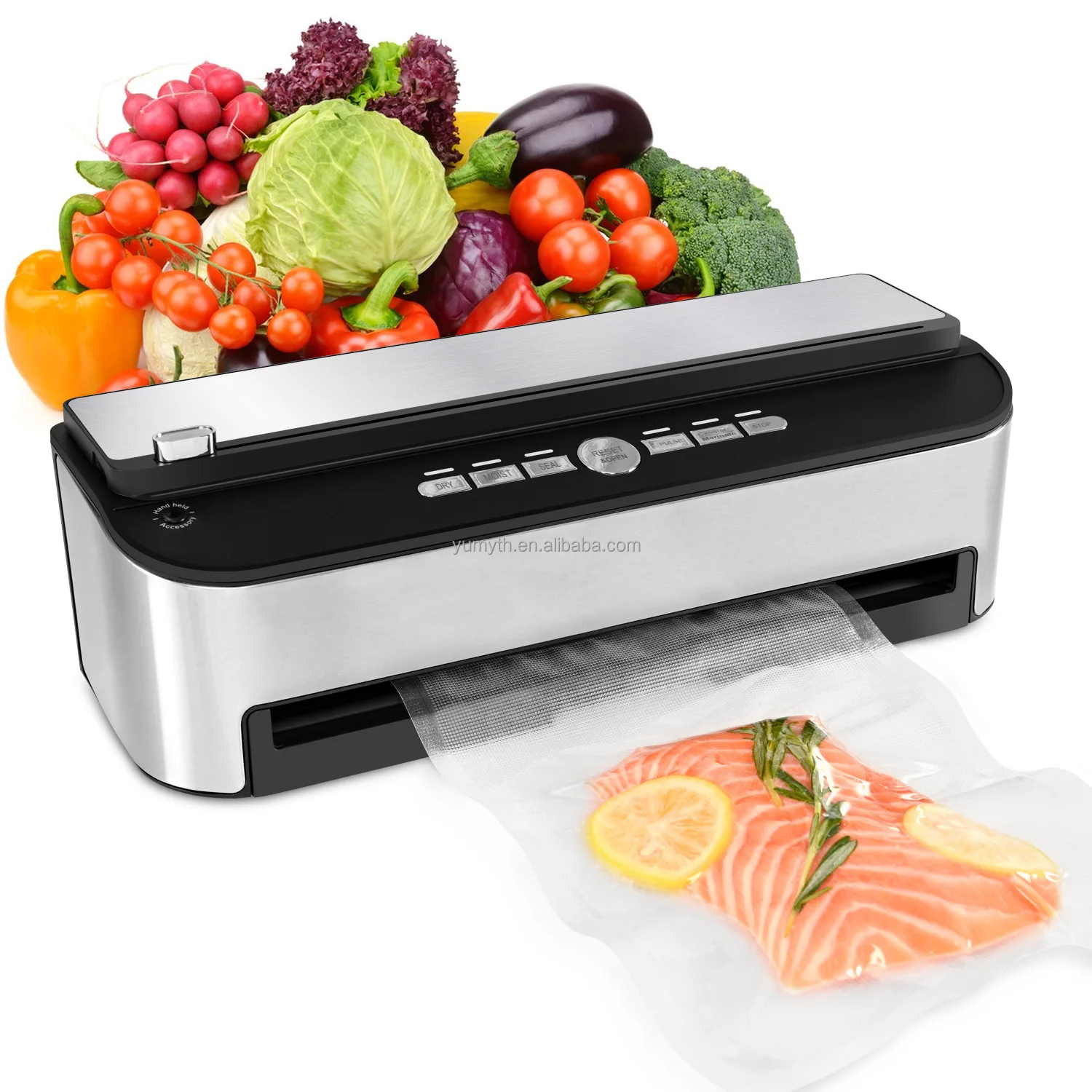 

Versatile Powerful Vacuum Pump Mini Meat Sealing Machine With Bag Roller