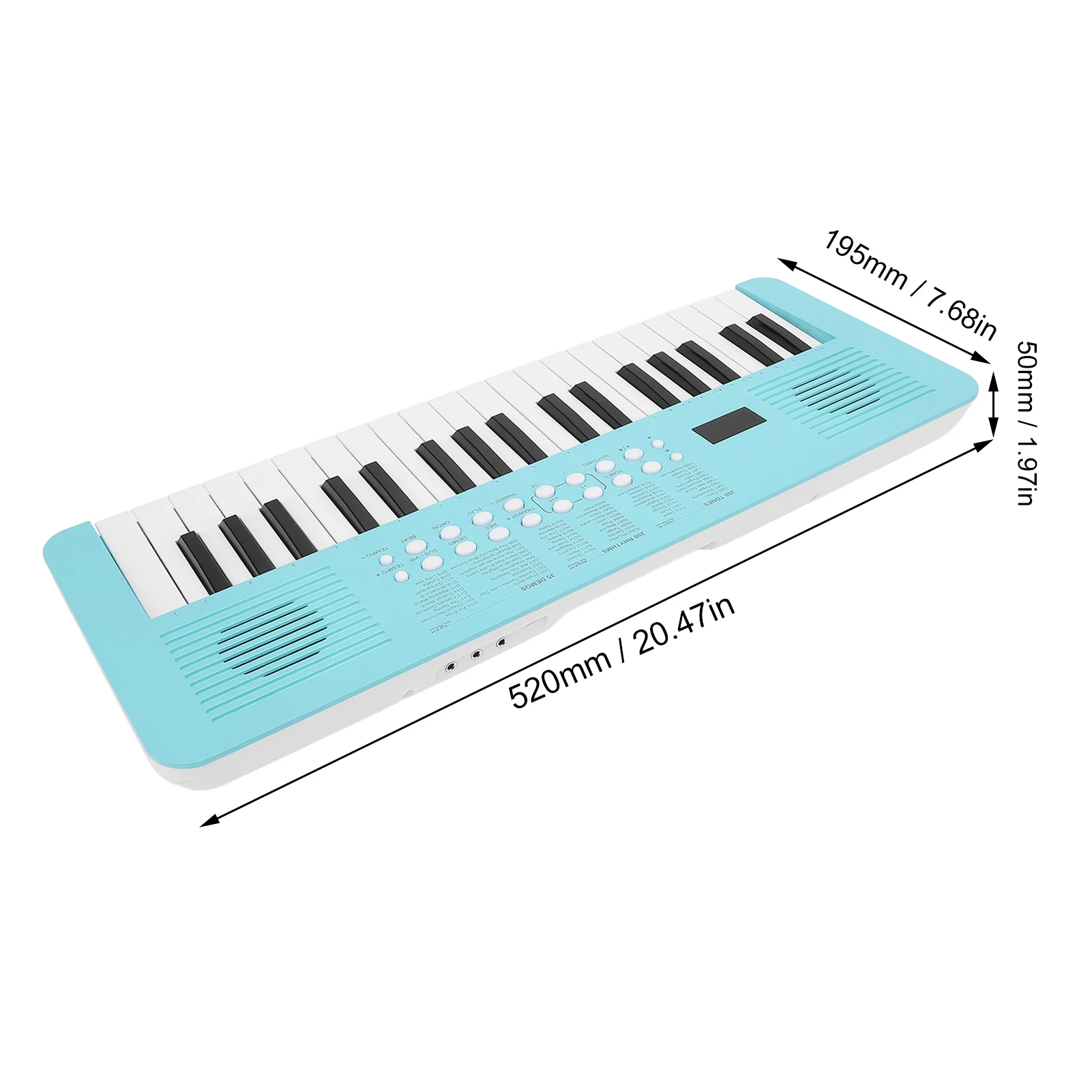 37 Key Electronic Keyboard 200 Tones 200 Rhythms 35 Demos Multi Functional Digital Piano Keyboard Instrument Mic