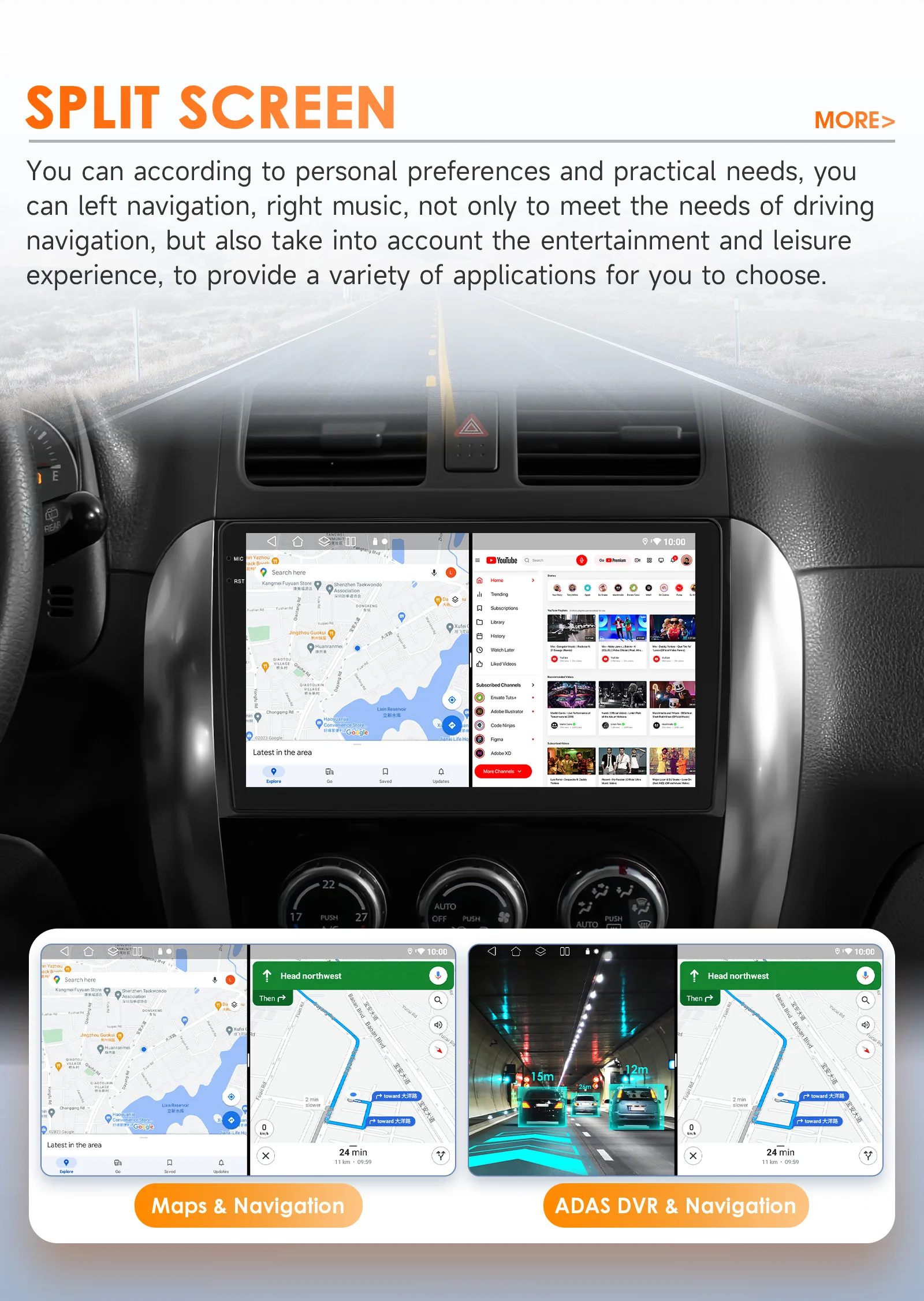 9-Zoll-2DIN-Carplay-Android-14-Autoradio für Suzuki SX4 2006-2013 für Fiat Sedici 2005-2014 Multimedia 6115 8-Kern-GPS-Stereo 360-Kamera – Detail 39