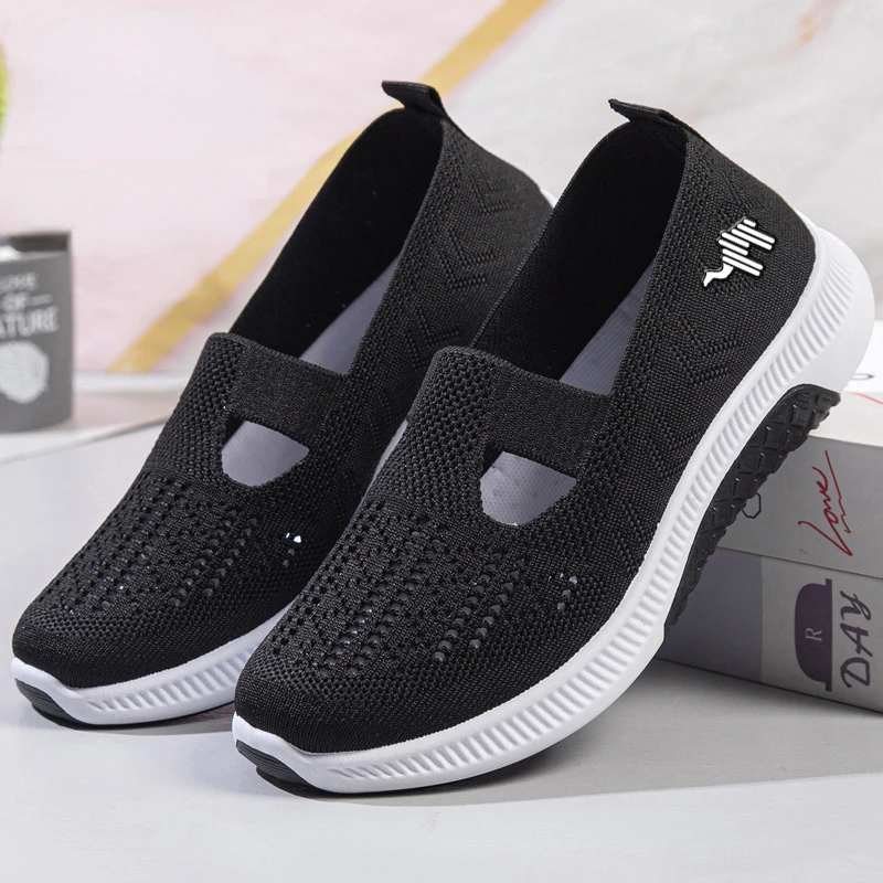 Cloth Shoes Women's Summer New Style Walking Shoes Soft Soled Soft Shoes Lightweight Comfortable Elderly Shoes Women's Shoes