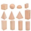 Montessori Mystery Bag Wood Sensory Toys Objects Geometric Shapes Natural Wood Color Solid Wood 3 Years Old 3