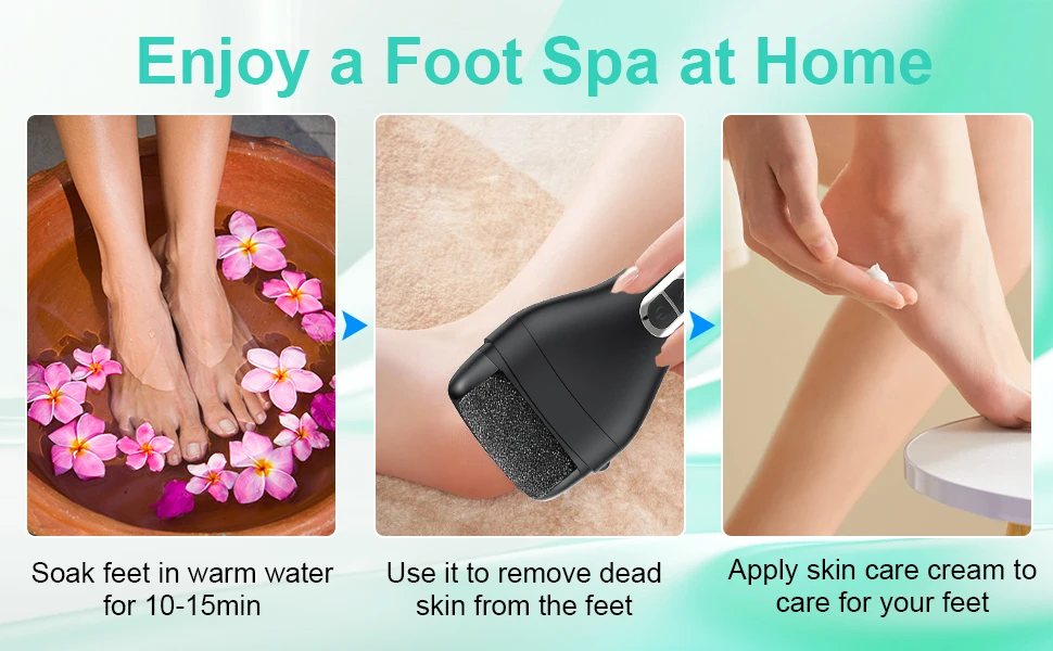 Description Picture 6 of itemElectric Foot Callus Remover Foot Care File Heels Dead Skin Pedicure Tool Electronic Foot Grinder and Replacement Sandpaper