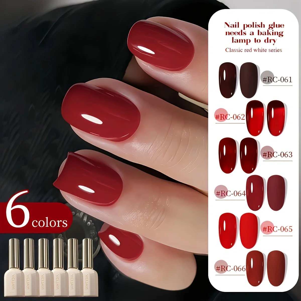 Kit Complet Vernis Semi-permanent Gel UV - 55 Couleurs + Top/base - 77 Pièces VANREESA - Neuf