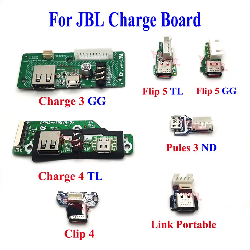 Áudio Jack Power Board Conector para Jbl Micro Tomada Porta Usb Flip Carga tl gg Pulas nd Clip Usb 2.0 1pc