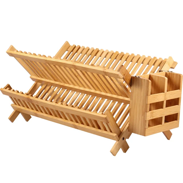 대용량, 편리한, 내구성 있는, 세련된 접시 배수구 건조 랙