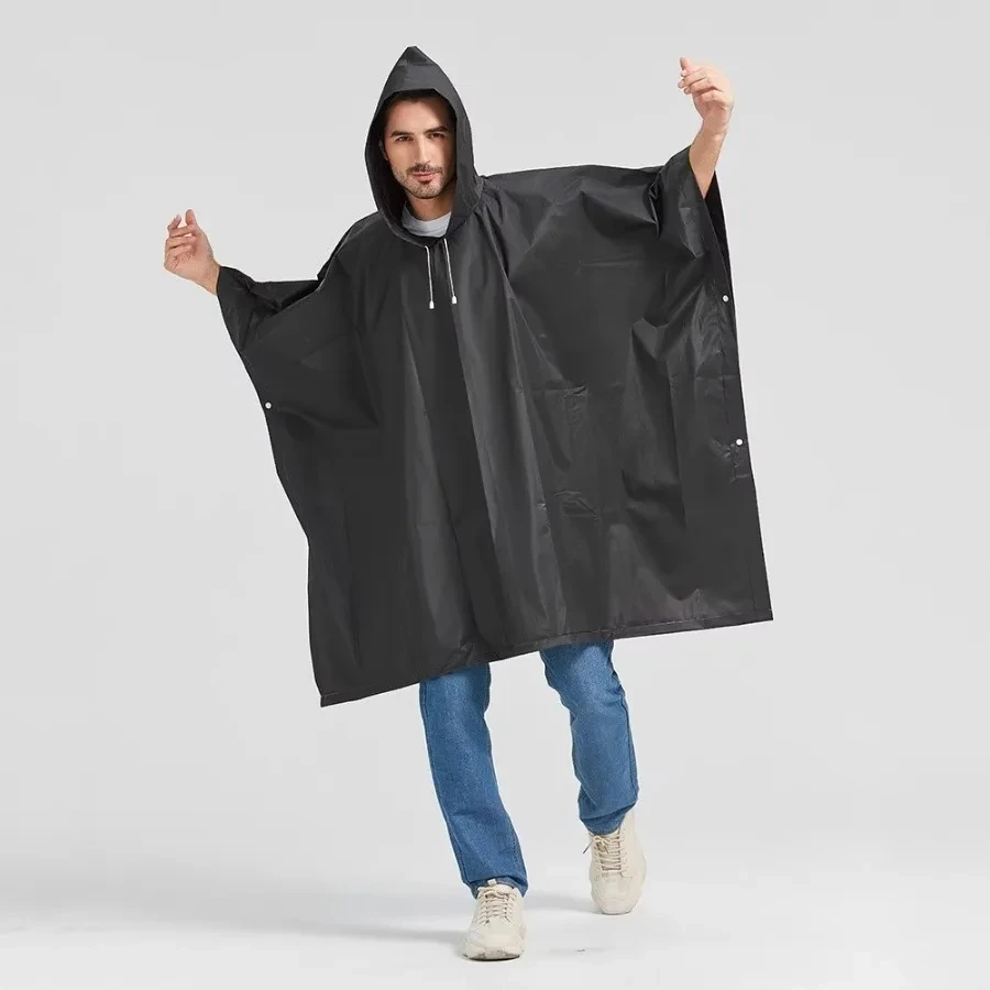 Raincoat Poncho 1Pcs Multifunctional Raincoat Outdoor Waterproof Rain Poncho Women Men Adult Hooded Reusable