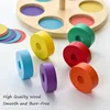 Children Montessori Rainbow Blocks Toy Color Shape Matching Stacking Game Educational Wooden Toy For Toddler Fine Motor Training 5