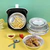 10Pcs Air Fryer Disposable Paper Microwave Tin Steamer Mats Aluminum Foil BBQ Food Tray Container Non-stick Baking Tools 5