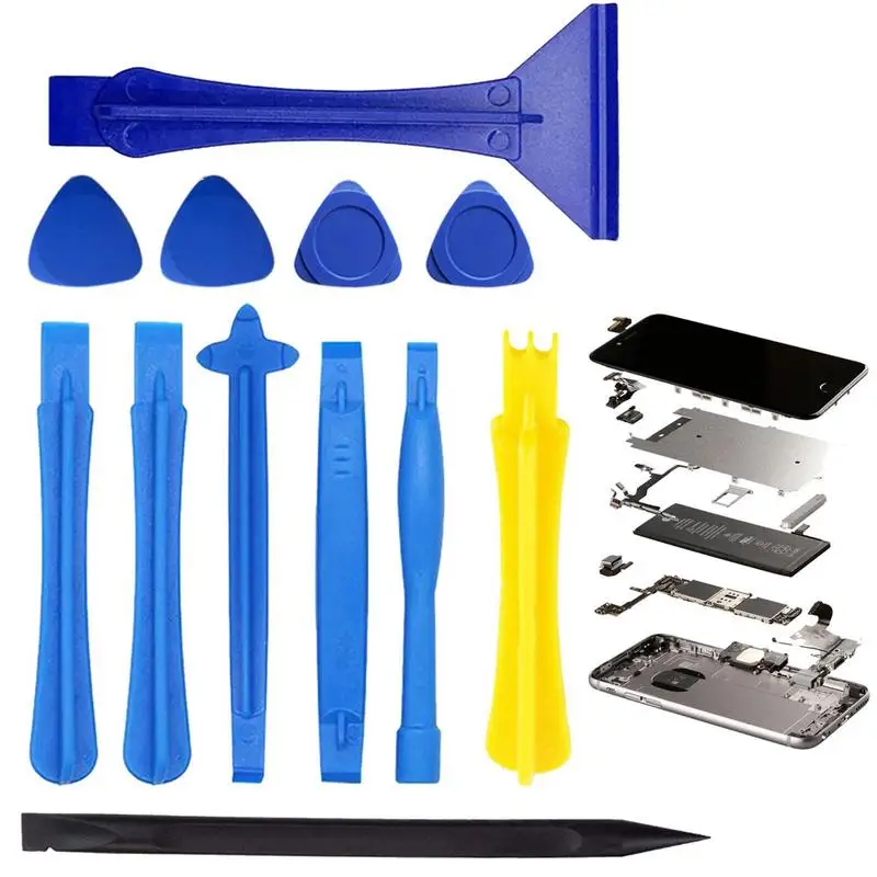 

12 in 1 Universal Plastic Spudger Pry Tools Shovel Mobile Phone Screen Opening Tools Repair Kit For iPhone Laptop Repair