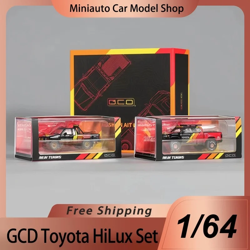 Modellino GCD 1:64 Toyota Hilux SR5 1985 &ndash; Pressofuso, Con Custodia E Base, Nuovo