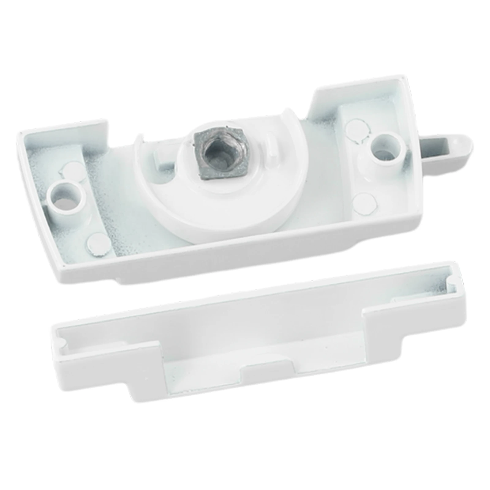 Description Picture 4 of item1 Pcs Zinc Alloy Sash Lock 60x25mm Sliding Casement Sash Vertical Slider Fitch Catches Lock White Doors Window Hardware