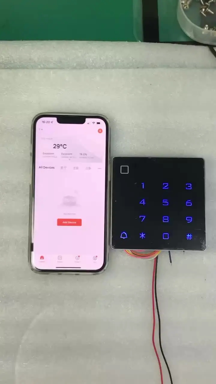Умное приложение Tuya WiFi клавиатура контроля доступа к двери RFID 125 кГц автономный
