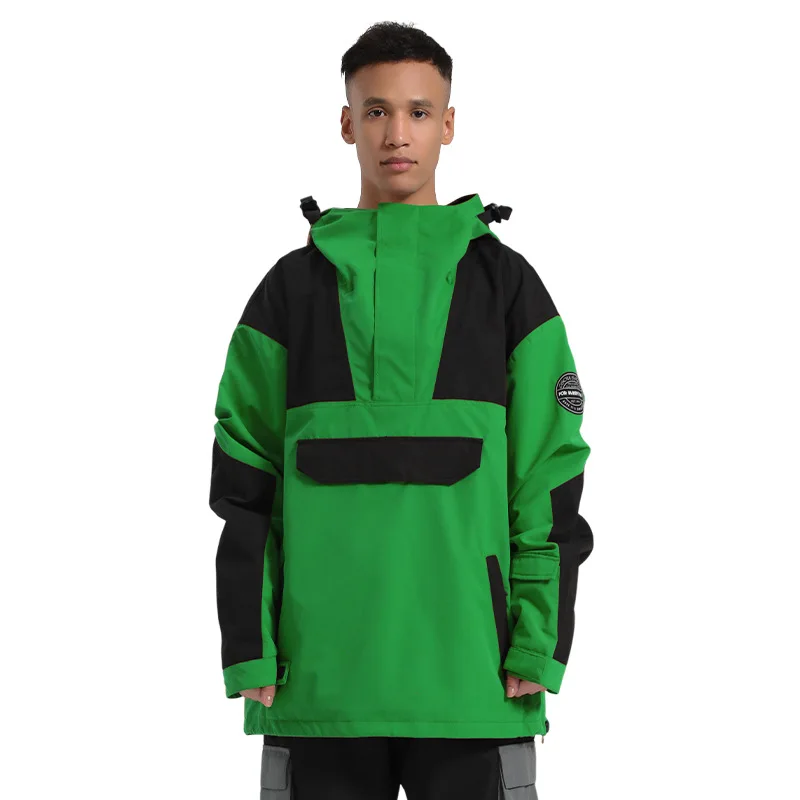GSOU SNOW Men Women Winter Ski Jacket Warm Fleece Waterproof Hooded Thicken Snow Coat Windbreaker Outwear Parka Hiking Clothing