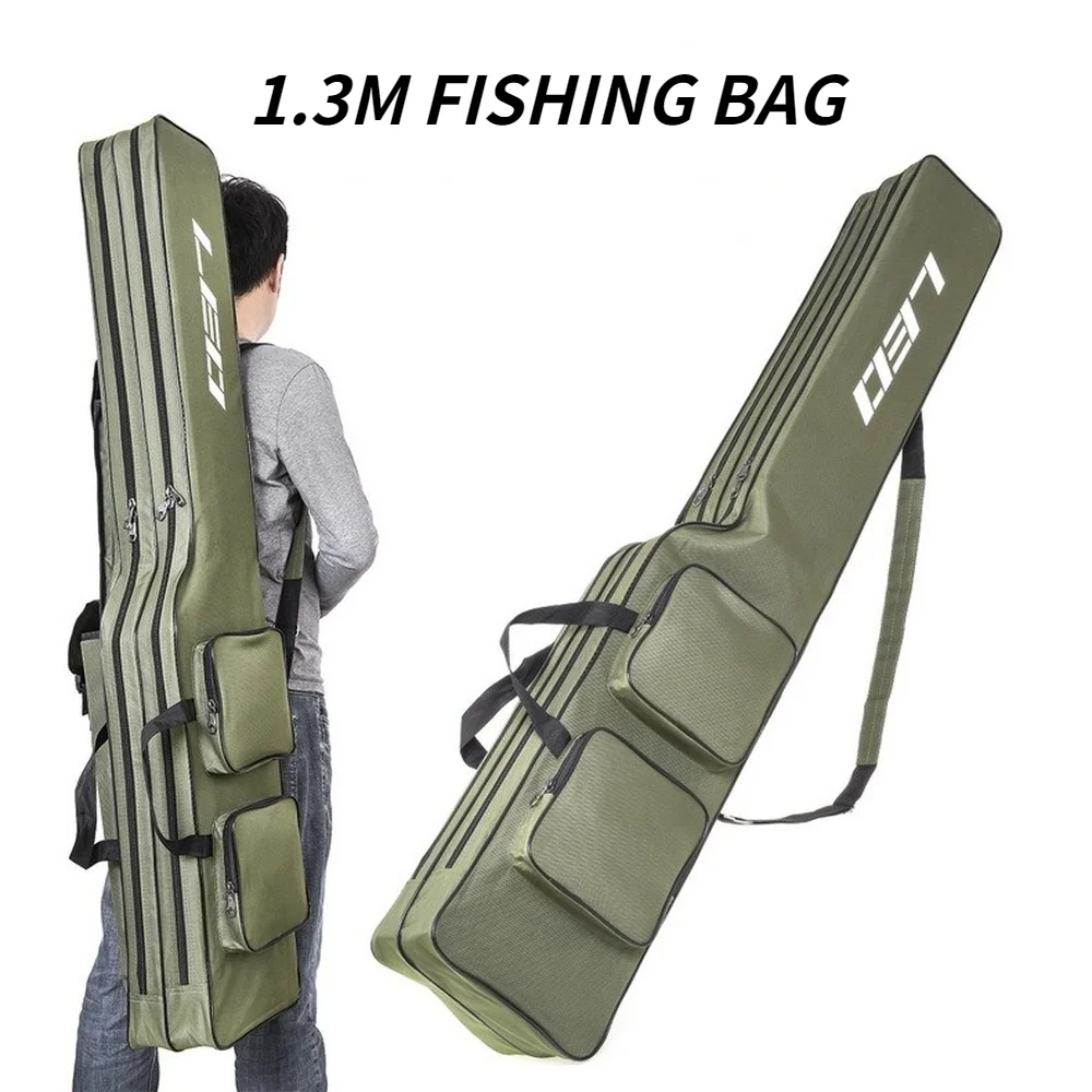 130cm Multifunctional Fishing Rod Storage Bag Portable Fishing Tackle