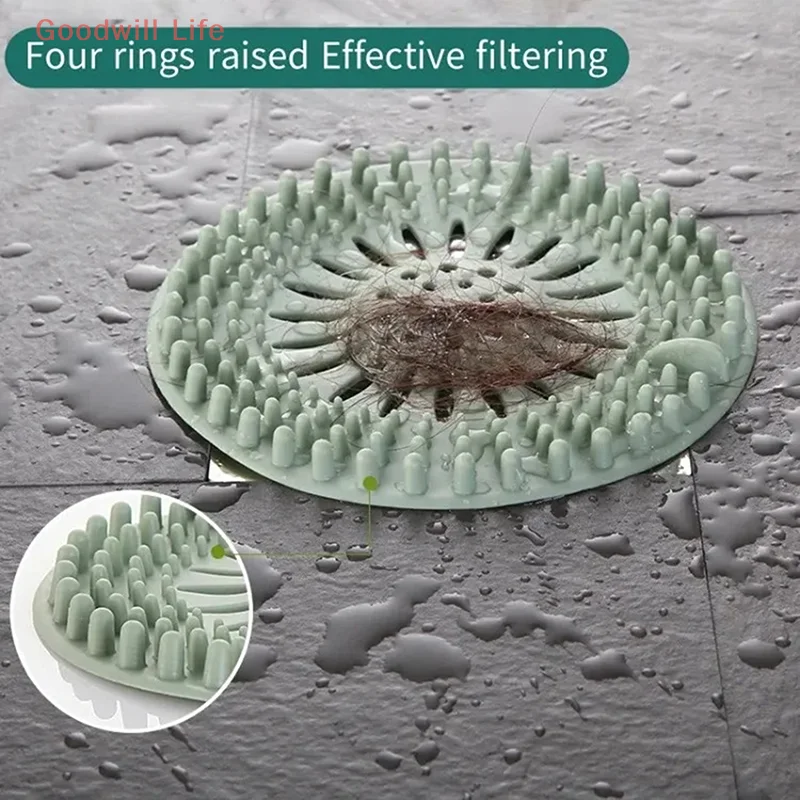Hair Filter Sink Anti-blocking Strainer Bathtub Shower Floor Drain Stopper TPR Kitchen Deodorant Plug Bathroom Accessories 4