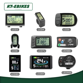 Display LCD LED KT per E-bike Kuteng 24V 36V 48V Lcd3 Lcd8h Led 880 LCD7, Display per Bicicletta Elettrica per Kit Bici Elettrica