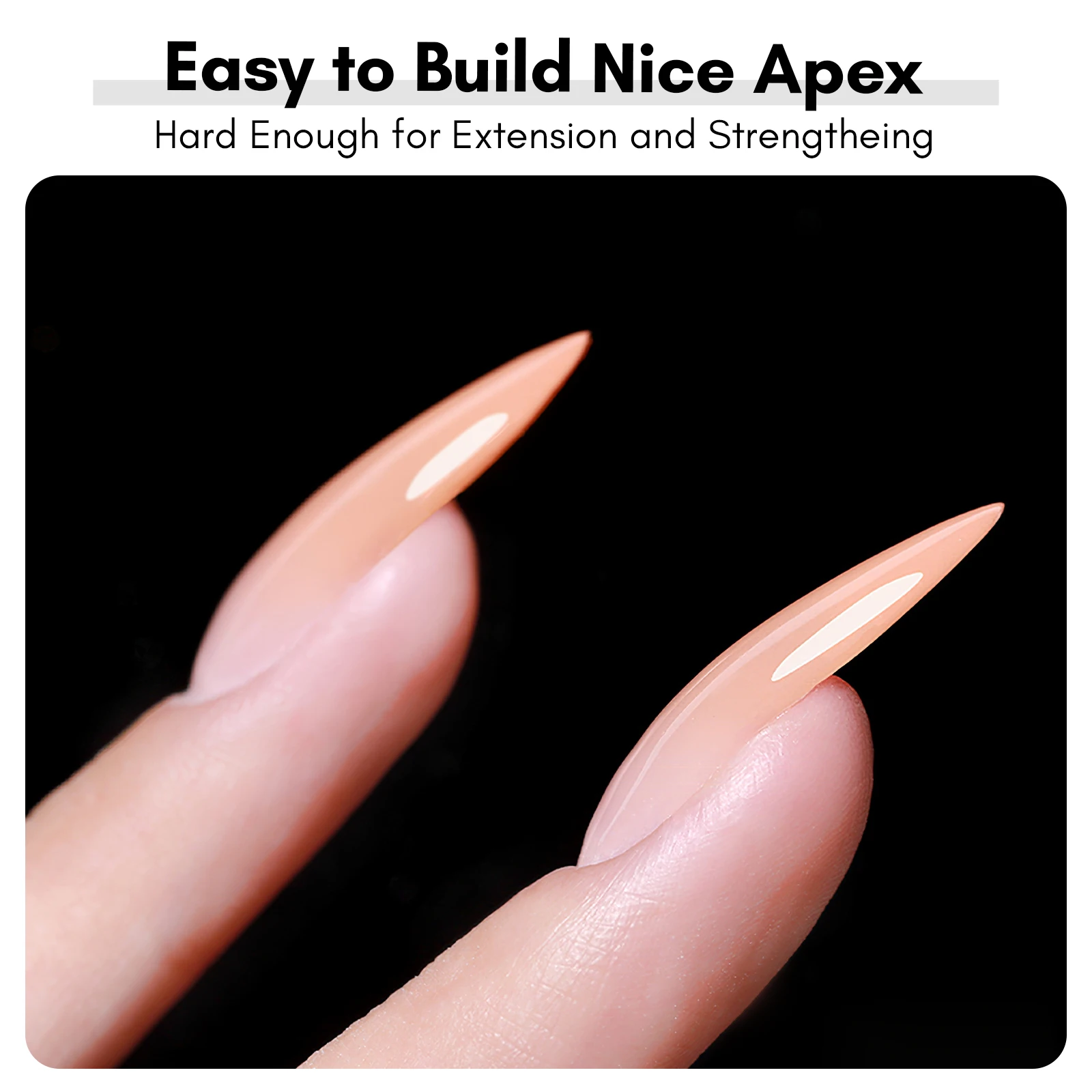 nail art set top coat Makartt Builder Nail Gel with Base Top Coat Set- Clear Gel Nail Polish No Wipe Glossy Strengthener Extension Builder