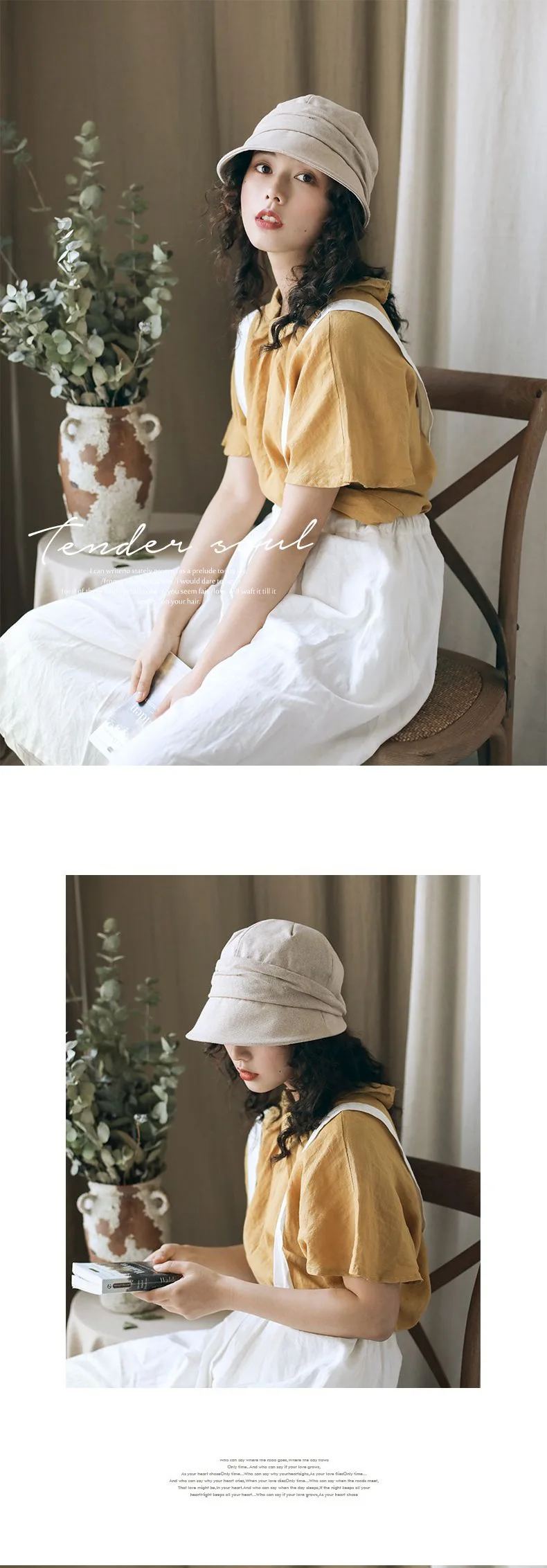 名作 24ss semoh セモー linen hat 名作 24ss semoh サセモー linen hat（PHAM2001(帽子) LINEN