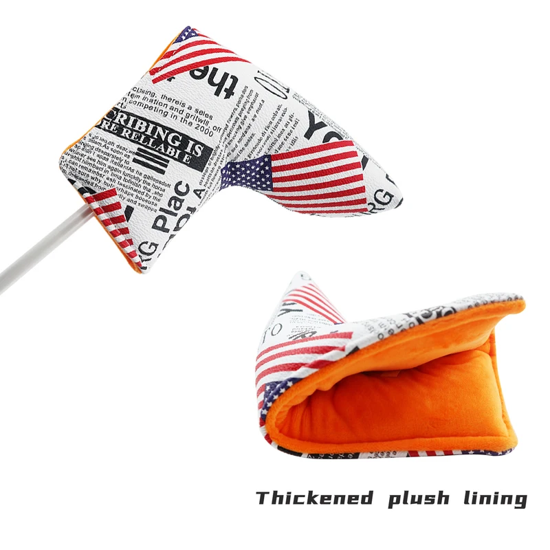 Golf Putter Covers Mallet Putter And Blade Putter Magnetic Closure Golf Club Protector Covers PU Leather Golf Wood Head Covers