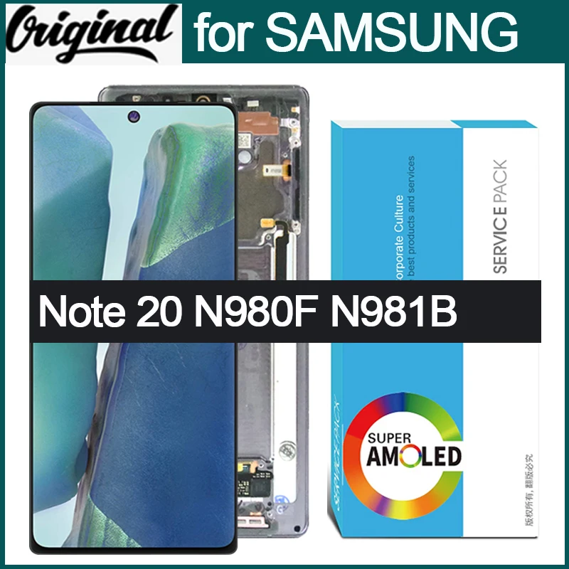 Original 6.7'' AMOLED LCD Replacement for SAMSUNG Galaxy Note 20 Touch