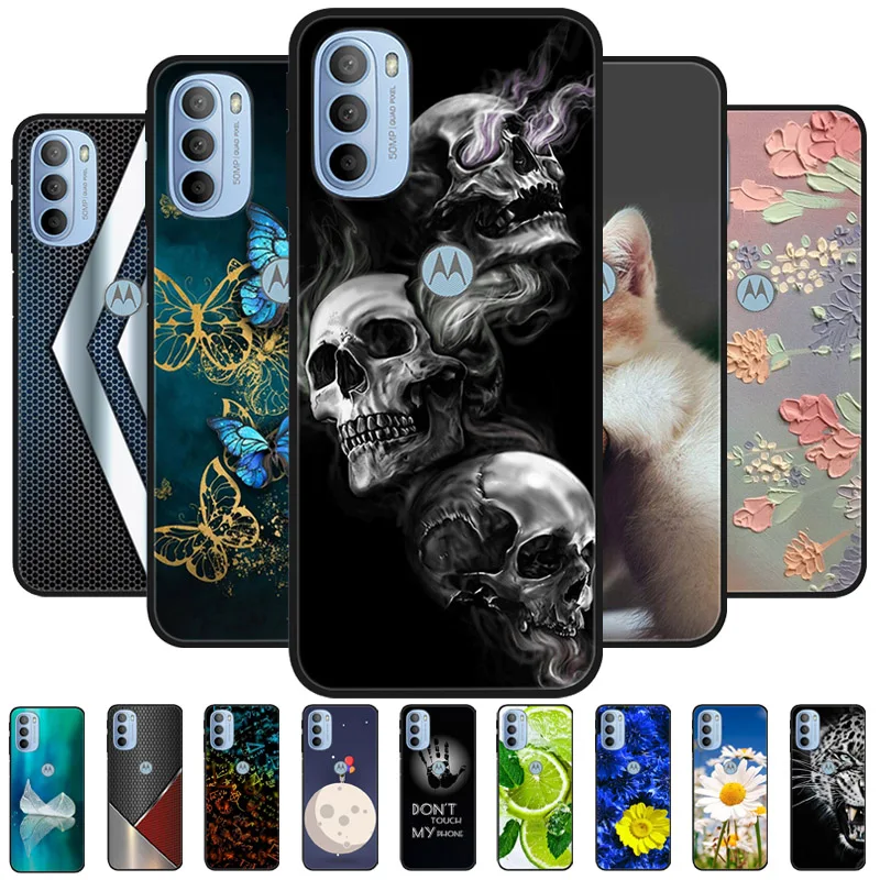 Cover Morbida Per Motorola Moto G41 G31 Custodia Cute Silicone Tpu Black Funda Coques Per Moto G31 G41 Custodia Motog31 G 31 Painted Capas