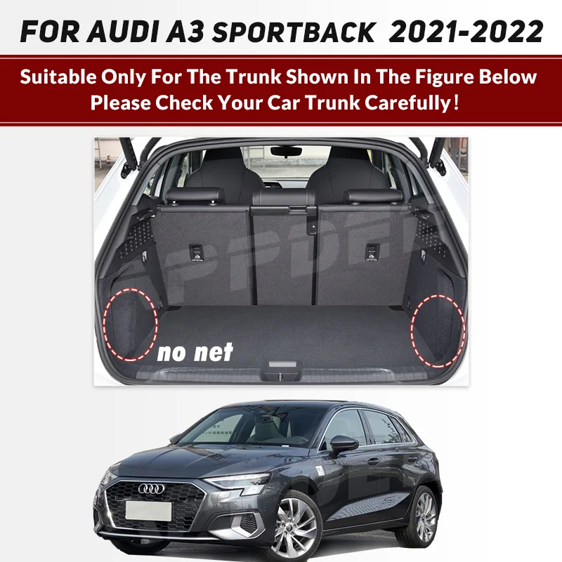 Boot Space Audi A3 Child Seat Auto Full Coverage Trunk Mat For