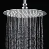 High Quality 6/8/10 Inch Stainless Steel Ultra-Thin Waterfall Shower Heads Rainfall Shower Head Rain Square Round 1