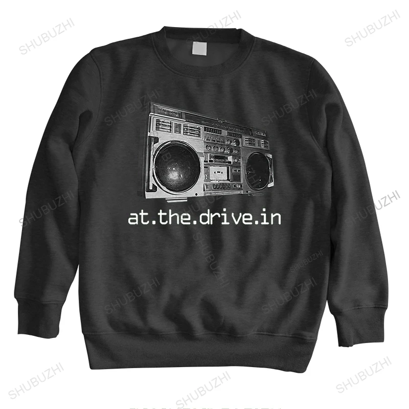 

warm teenager sweatshirt men autumn o-neck long sleeve hoody Official At The Drive-In Boombox unisex vintage casual style hoodie