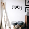 Cute Cat Decorative Hook, 7 Hooks Key Hook Rack, Modern Coat Rack, Cat Decor Wall Mounted Coat Rack Coat Hanger Key Holder 1
