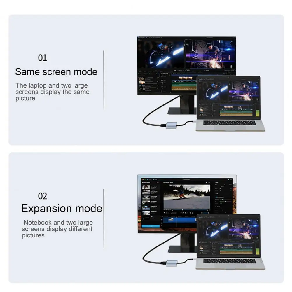 

Expansion Dock Useful Efficient Heat Dissipation Delicate Image Quality Computer Accessories Cable Hub Splitter Cable Hub