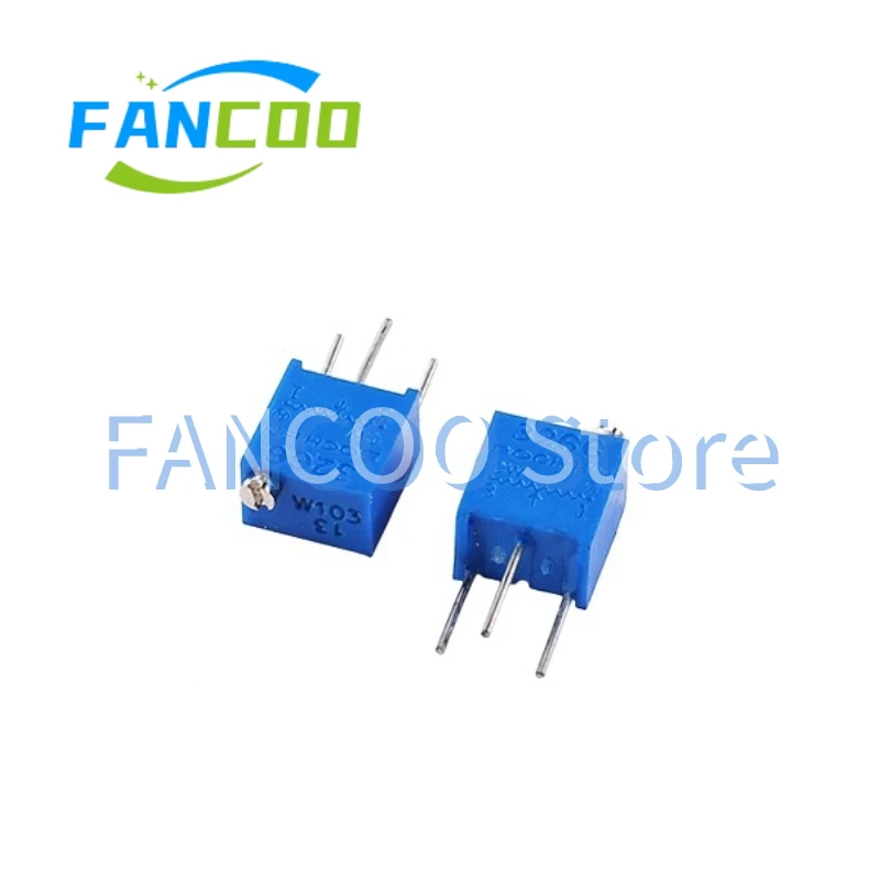 3266 Вт Регулируемое сопротивление W102 1K W202 2K W502 5K W103 10K W203 20K W503 50K W104 100K W204 W504 W105 3266 Вт потенциометр