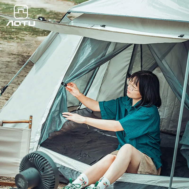 AOTU Tienda de Campaña Automática Rápida 4-5 Personas Impermeable Familiar - Image 3