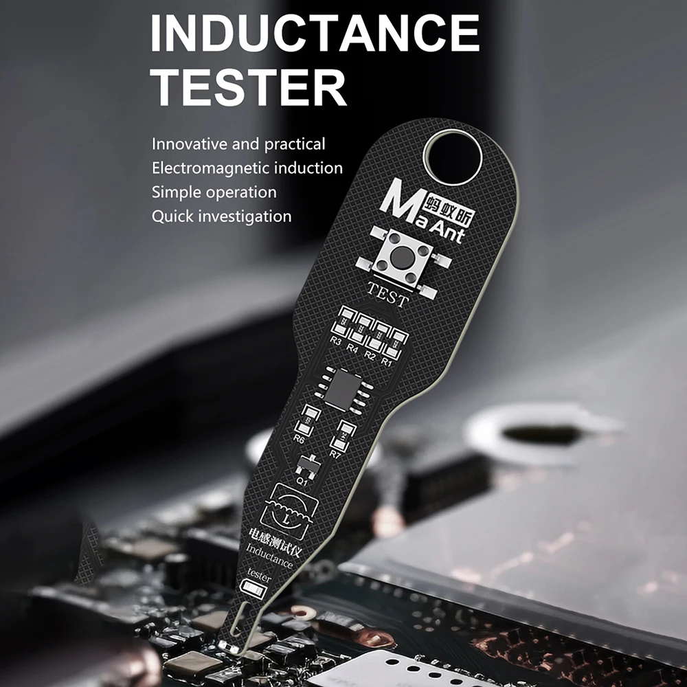 Induktivitätstester Motherboard-Spulentester Elektromagnetischer Induktionsdetektor LED-Fehleranzeige für Handy- und Computerreparatur