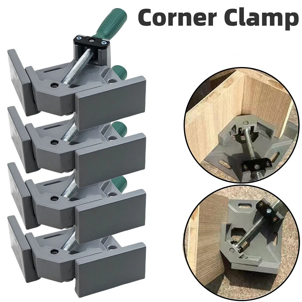 Braçadeira de Ângulo Direito para Carpintaria 90 Graus Picture Frame Corner Clamp Ângulo Direito Soldagem Clamping Tool Alumínio Corner Clamp