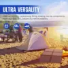 120W Portable Solar Panel Kit Foldable Monocrystalline Solar Panel Kit RV Solar Power Charger with 20A MPPT Charger Controller 5