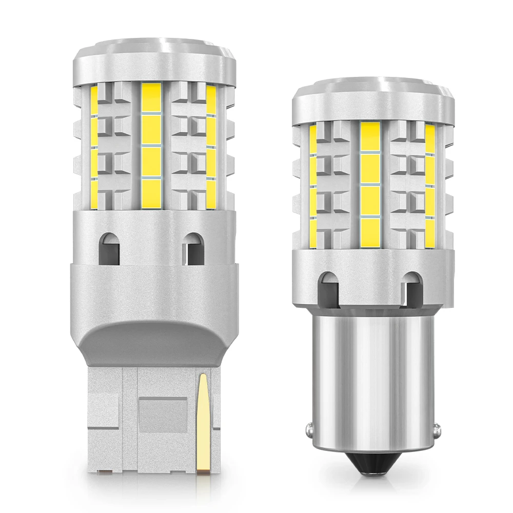 

2pcs High Power LED Car Light T20 7440 W21W Canbus No Error 1156 BA15S BAU15S P21W For Car Turn Signal Lamp Brake Bulb 12V White