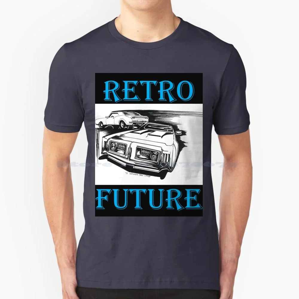 70 Concept-Retro Future T Shirt 100% Cotone Tee Car Art Concept Retro Travalgar Vlaltine Racing Car Vehicle Need For Speed