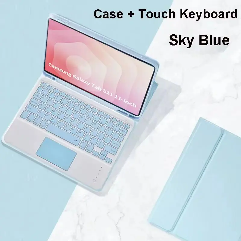 Premium Wireless Keyboard Cover for 11-Inch Tablet, Enhanced Protection & Functionality